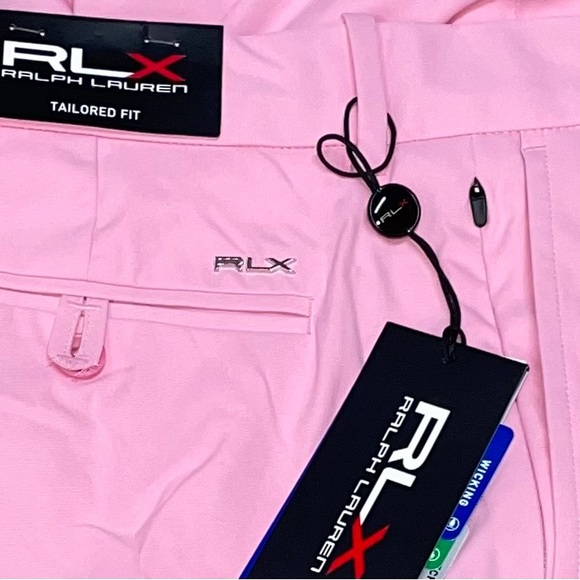 Polo Ralph Lauren Mens Stretch Pink Tailored Fit 9 Shorts Brand New RLX Size 38 - Picture 5 of 6